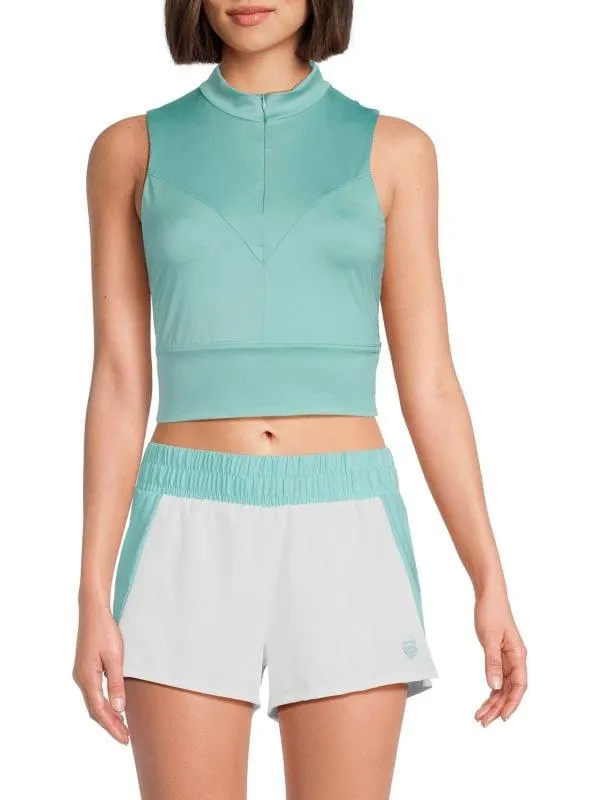 Mock Turtleneck Crop Top