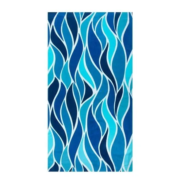 Beach Towel Oversized 32x62 100% Cotton Sand Free Quick Dry Swim Towel Extra Large Light Travel Towel Gifts Waves