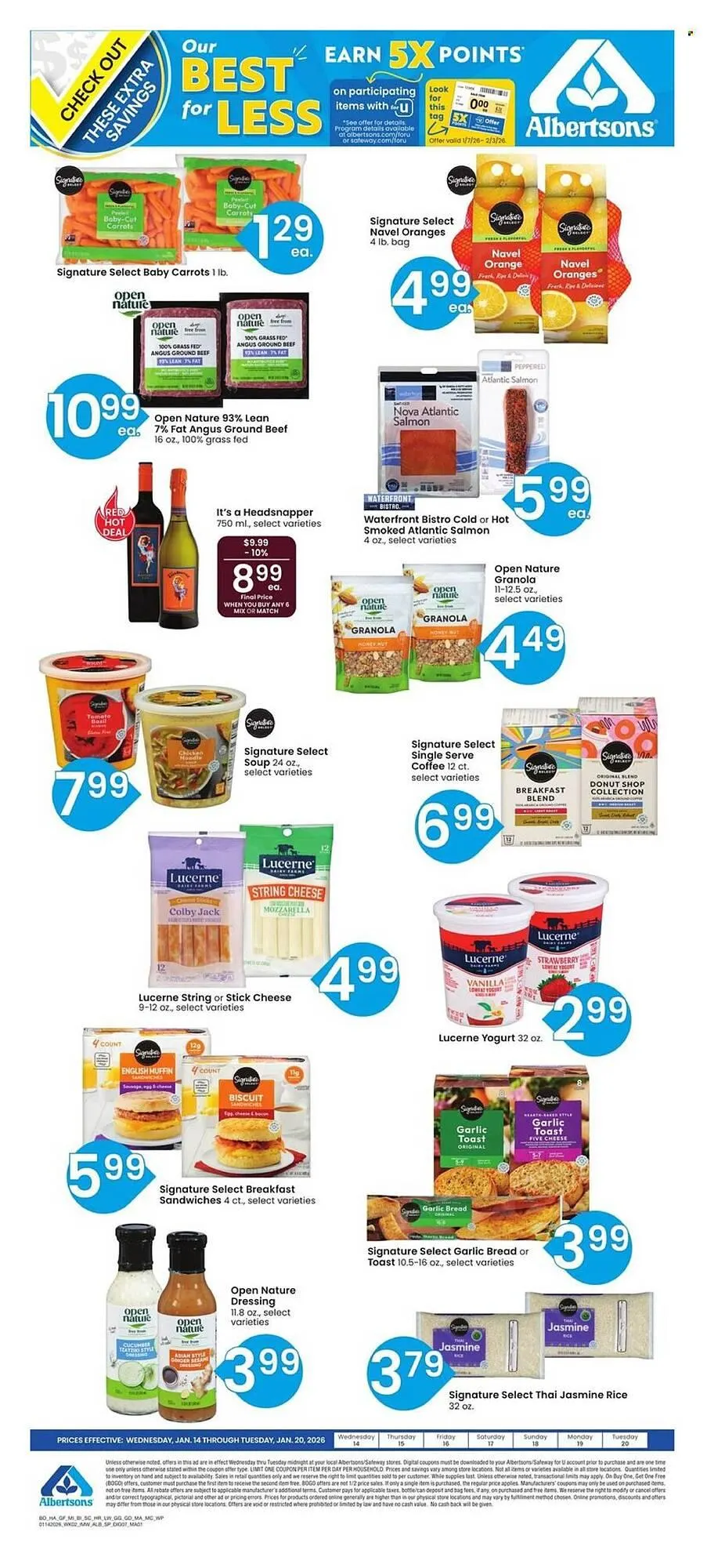 Weekly ad Albertsons weekly ad from January 14 to January 20 2026 - Page 1