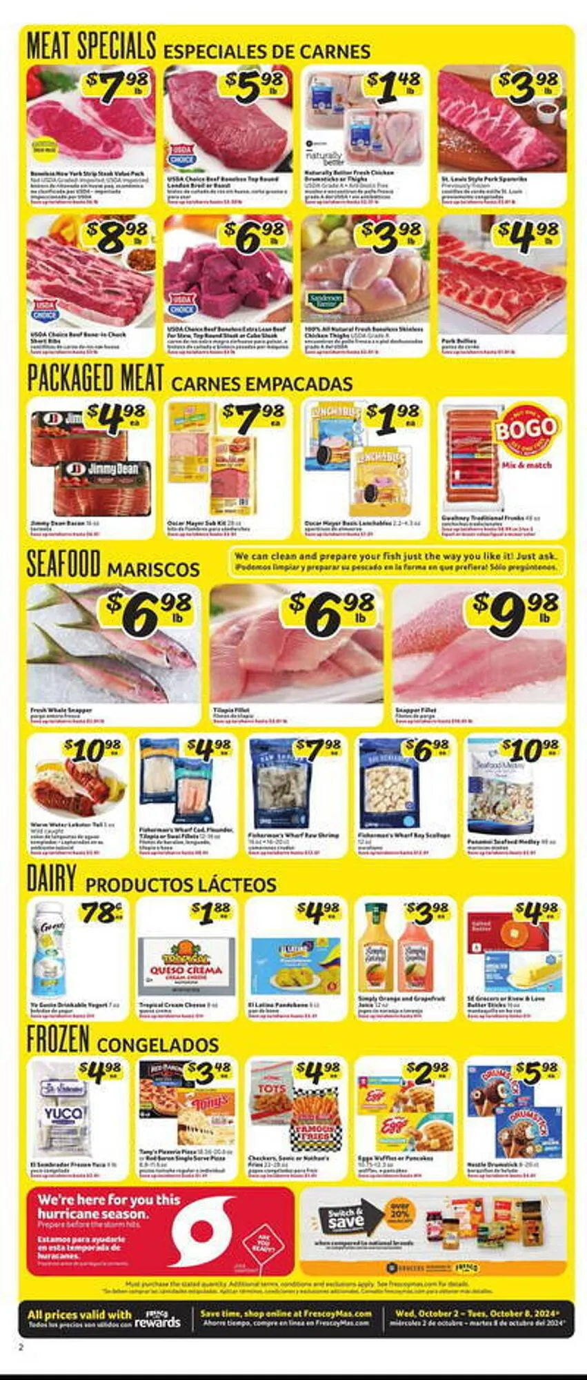 Weekly ad Fresco y Más Weekly Ad from October 2 to October 8 2024 - Page 2