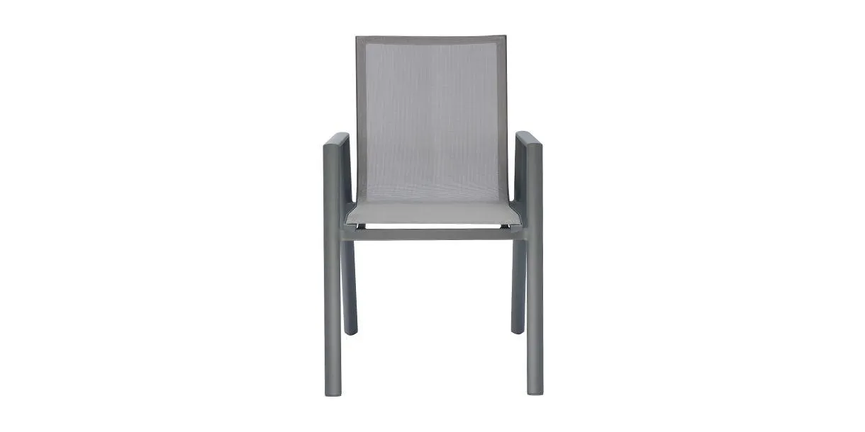 Malta Outdoor Dining Chair Gray
