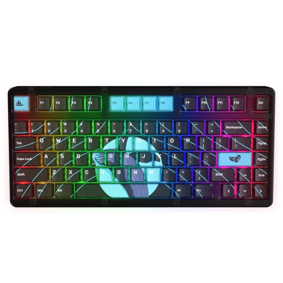 B0aty x Ghost K75 Mechancial Keyboard - Space Whale