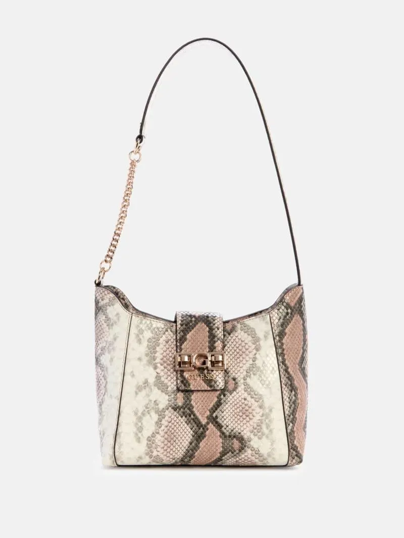 Jane Snakeskin Hobo Bag