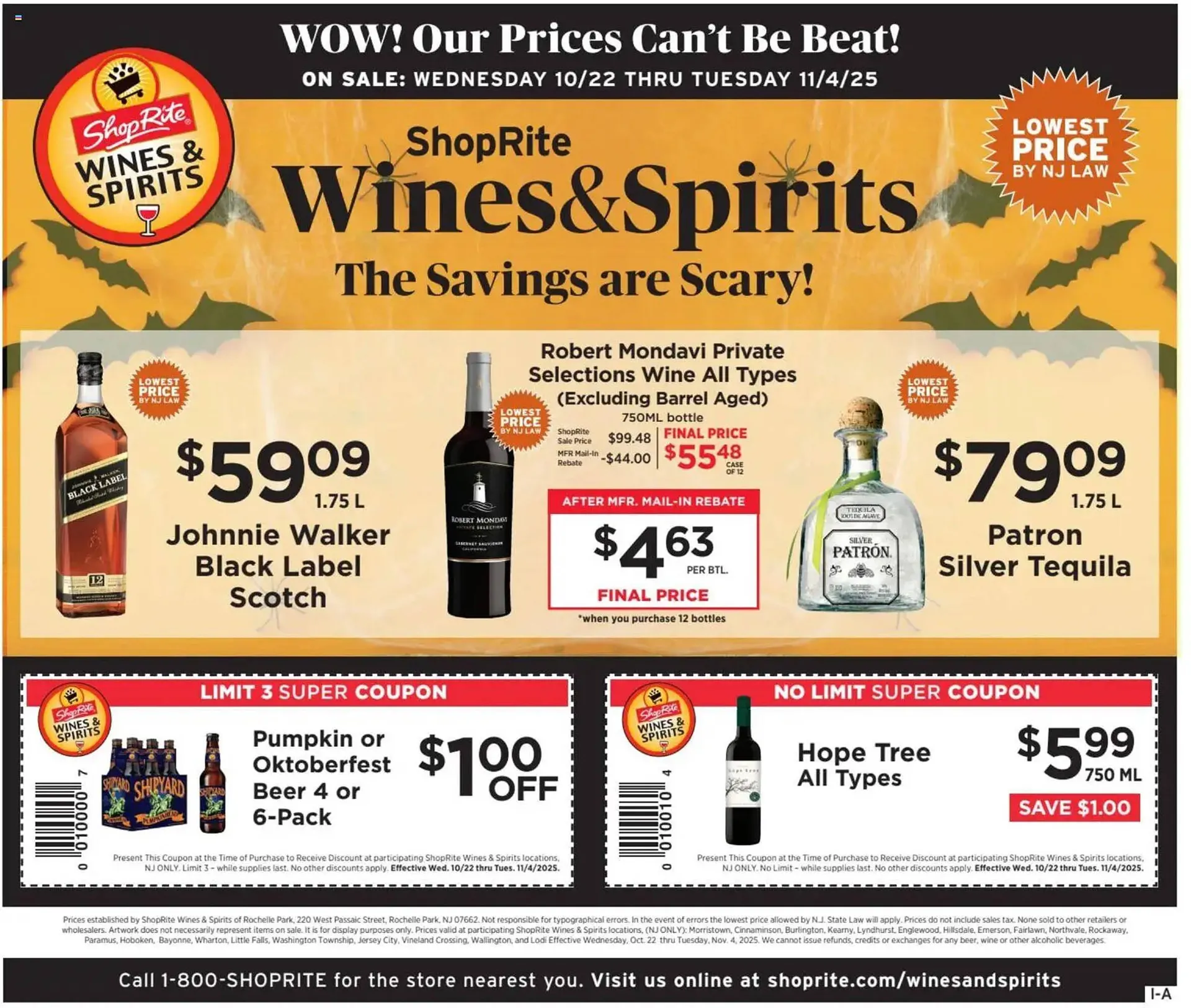 Weekly ad ShopRite flyer from October 22 to November 4 2025 - Page 1