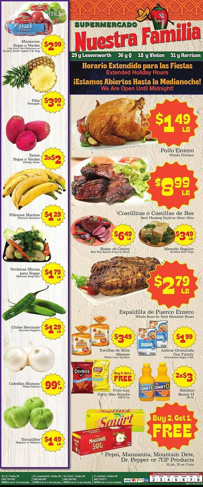 Supermercado Nuestra Familia weekly ad - 1