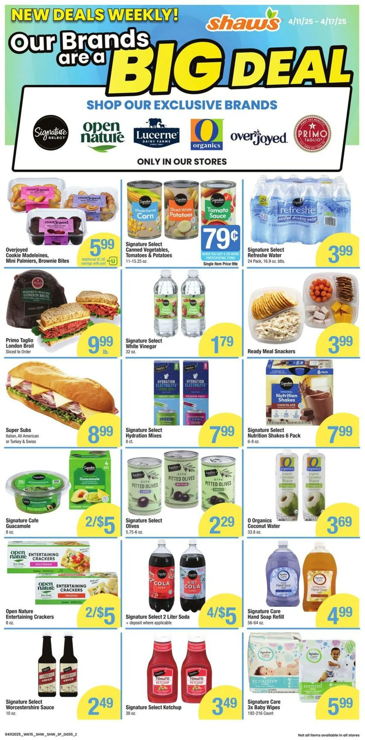 Weekly ad Shaws from April 11 to April 17 2025 - Page 1