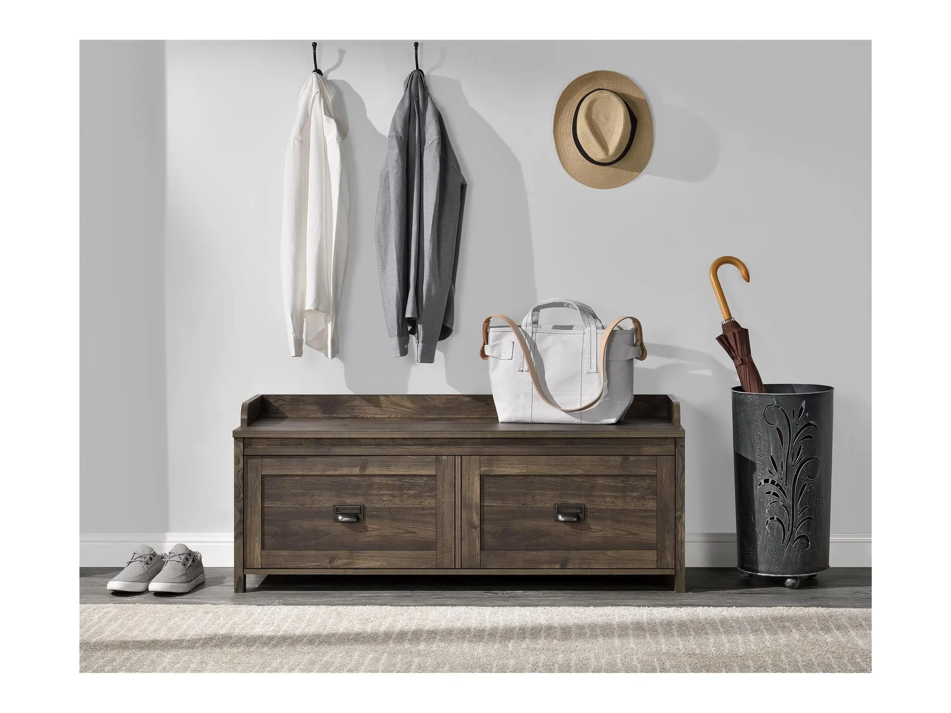 Duver Entryway Storage Bench