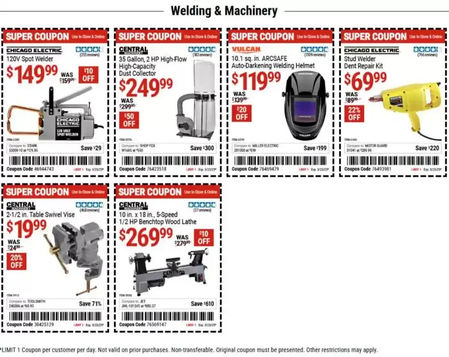 Weekly ad Harbor Freight Tools weekly ad from March 10 to March 23 2025 - Page 12