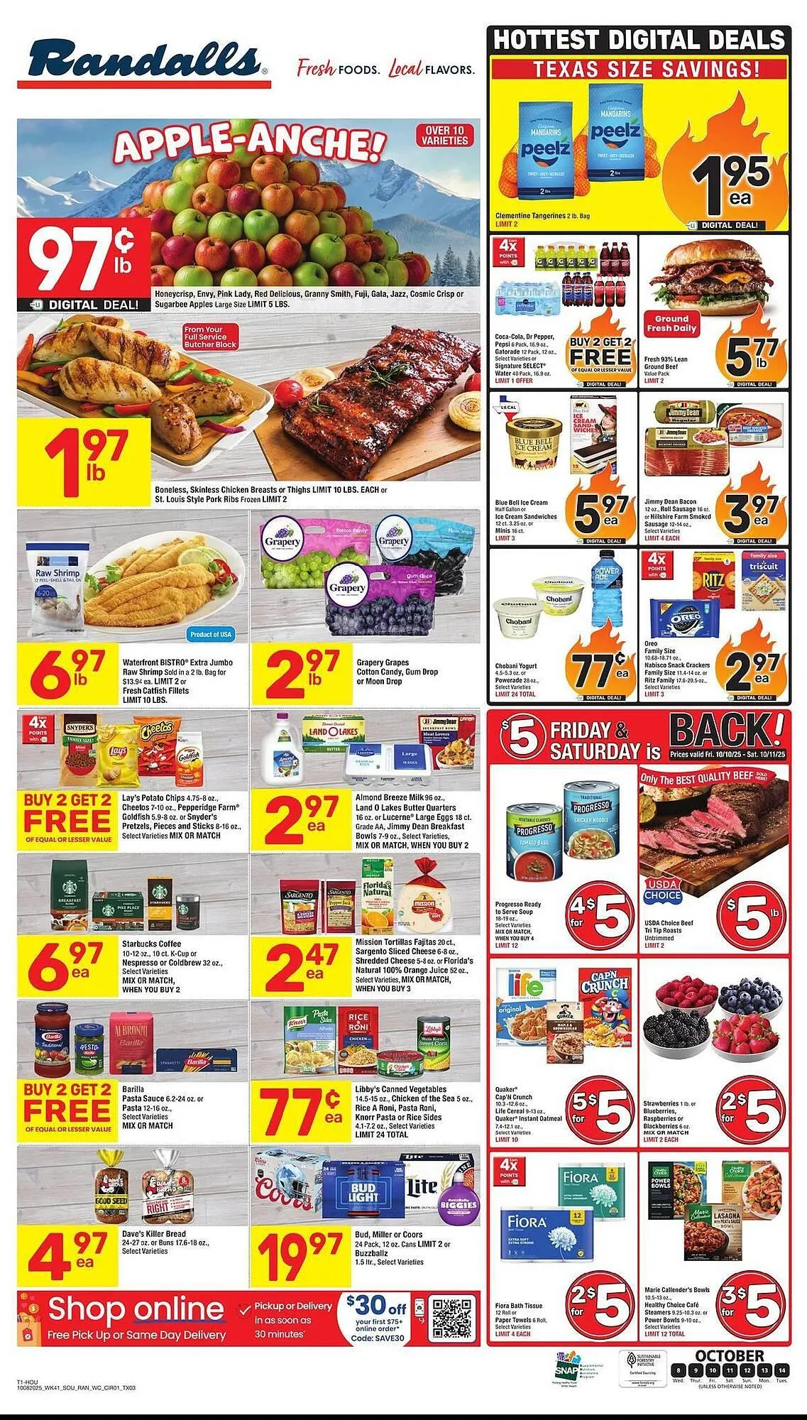Weekly ad Randalls weekly ad from October 8 to October 14 2025 - Page 1