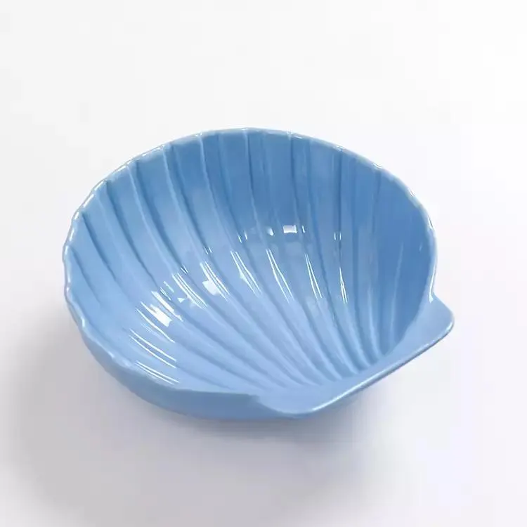 Blue Seashell Serving Bowl