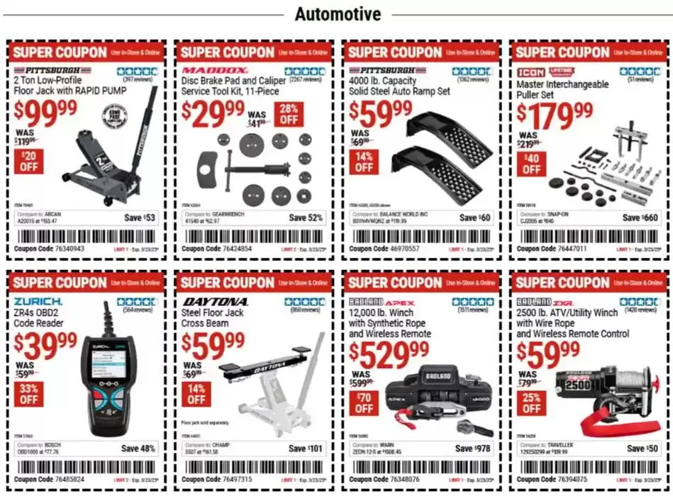 Weekly ad Harbor Freight Tools weekly ad from March 10 to March 23 2025 - Page 2