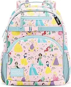Simple Modern Medium Disney Toddler Backpack for School Girls and Boys | Kindergarten Elementary Kids Backpack | Fletcher Collection | Kids - 15" tall | Princess Rainbows