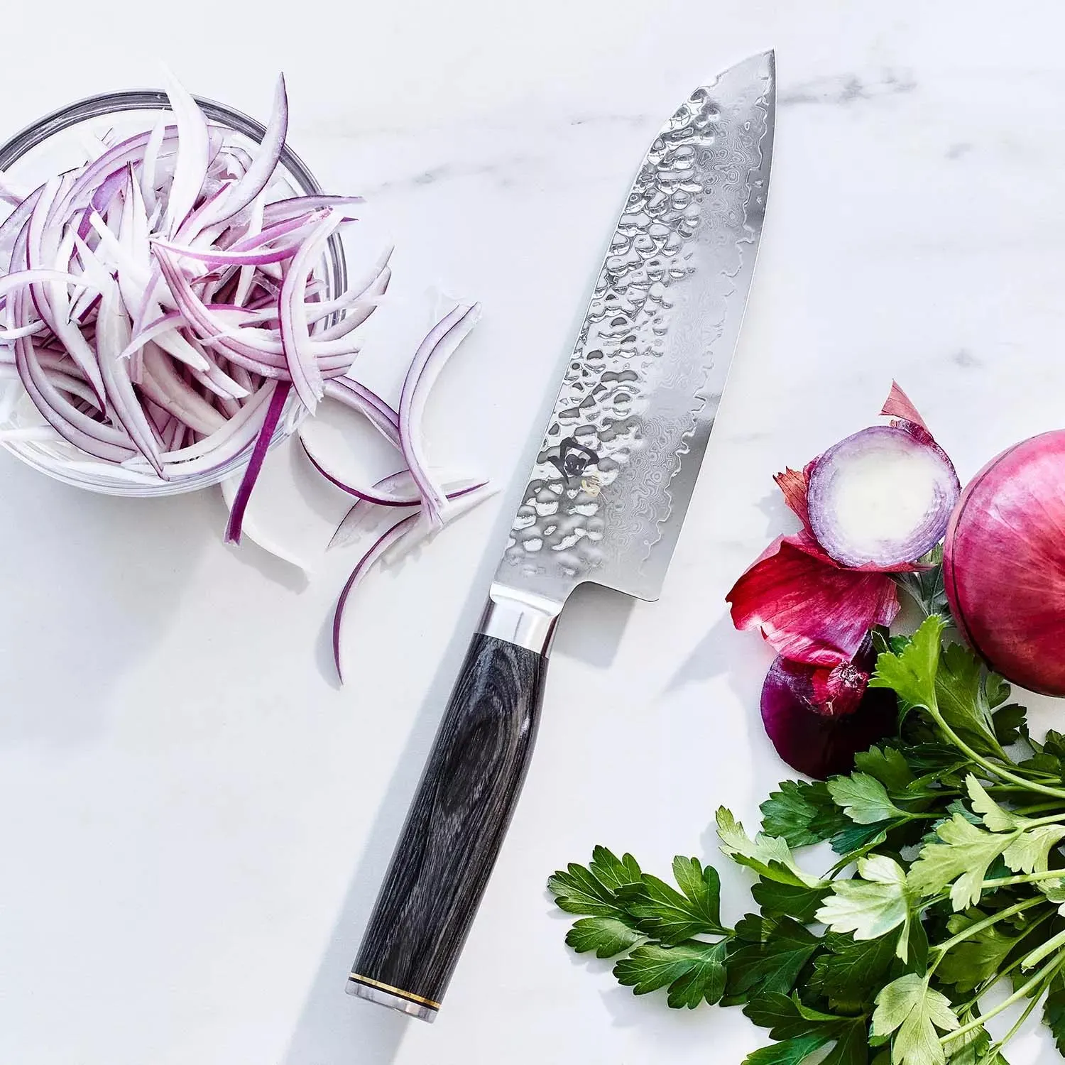 Shun Premier Grey Santoku Knife, 7"