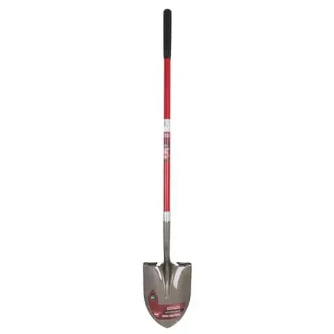 Ace 57.25 in. Steel Round Digging Shovel Fiberglass Handle