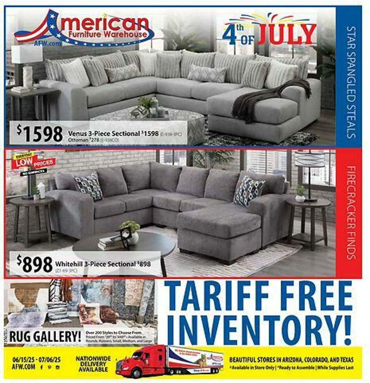 Weekly ad American Furniture Warehouse Current weekly ad from January 18 to February 1 2026 - Page 1