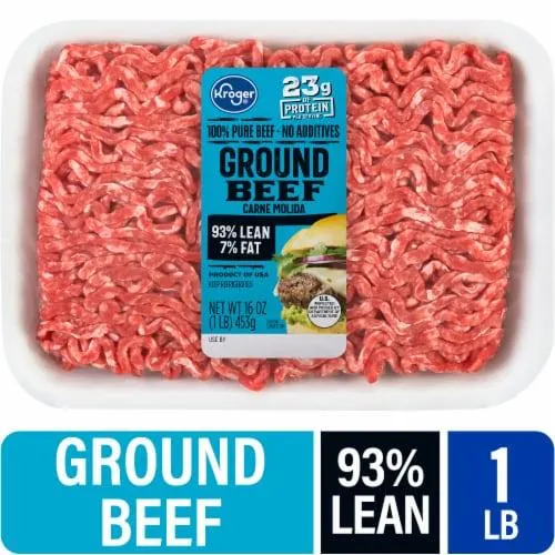 Kroger® 93/7 Ground Beef Tray 1 LB