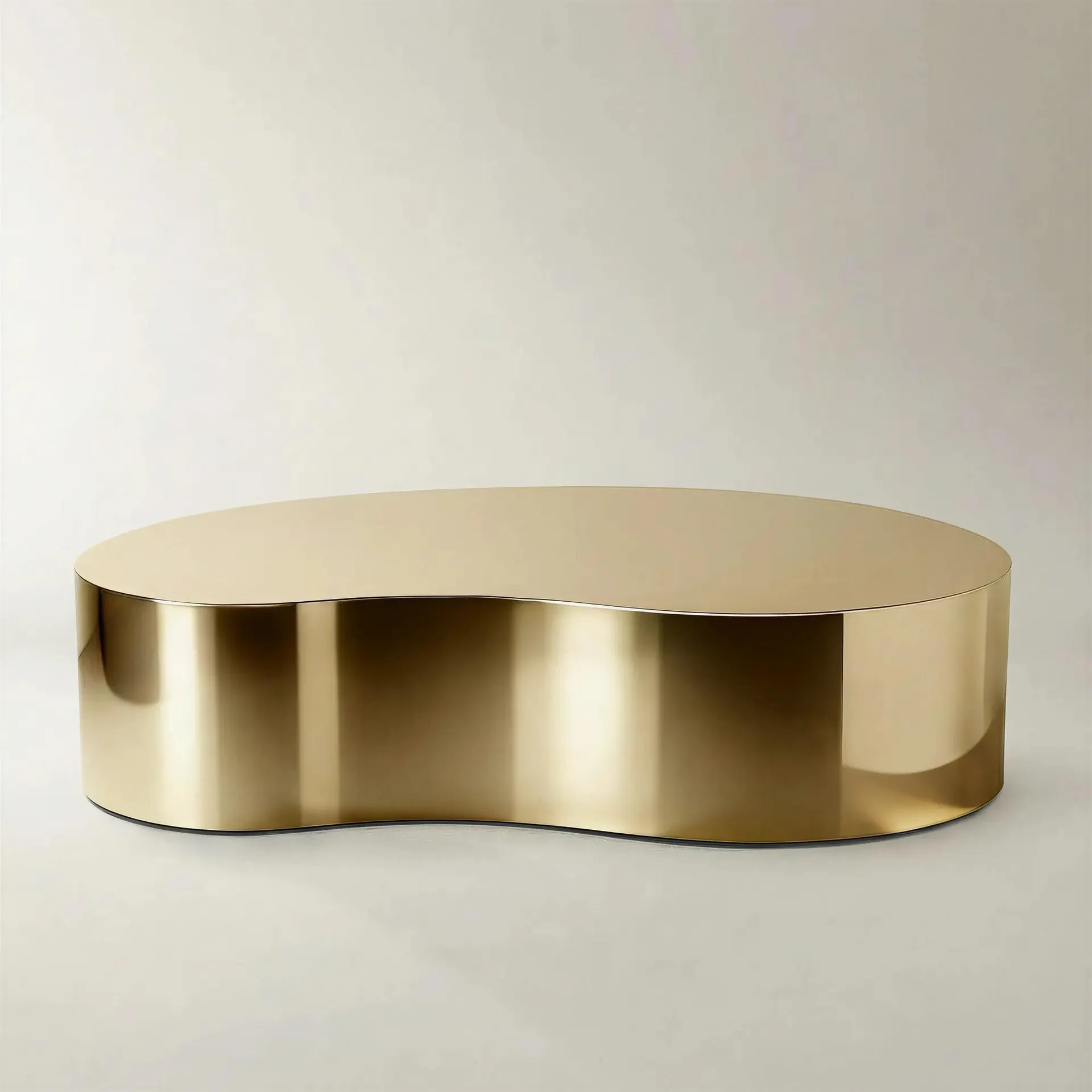 Aurea Coffee Table (57") - Soft Gold