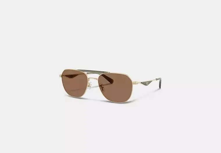 C Hardware Metal Navigator Sunglasses