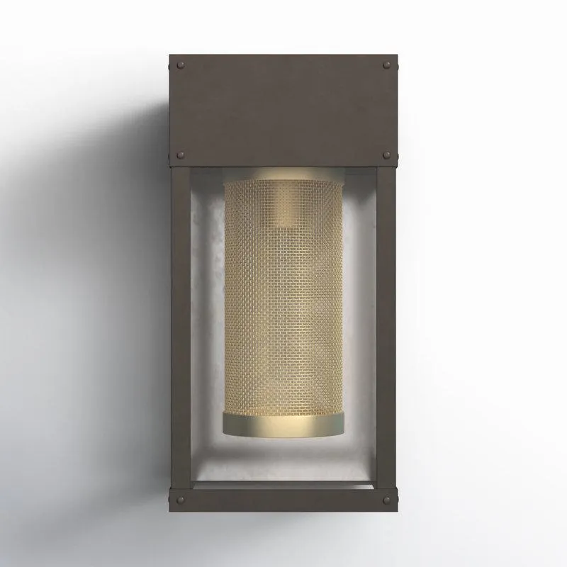 Arlia Single Light Rectangle Outdoor Stainless Steel Wall Light