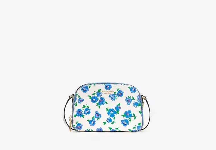 Devin Springtime Blooms Double Zip Dome Crossbody