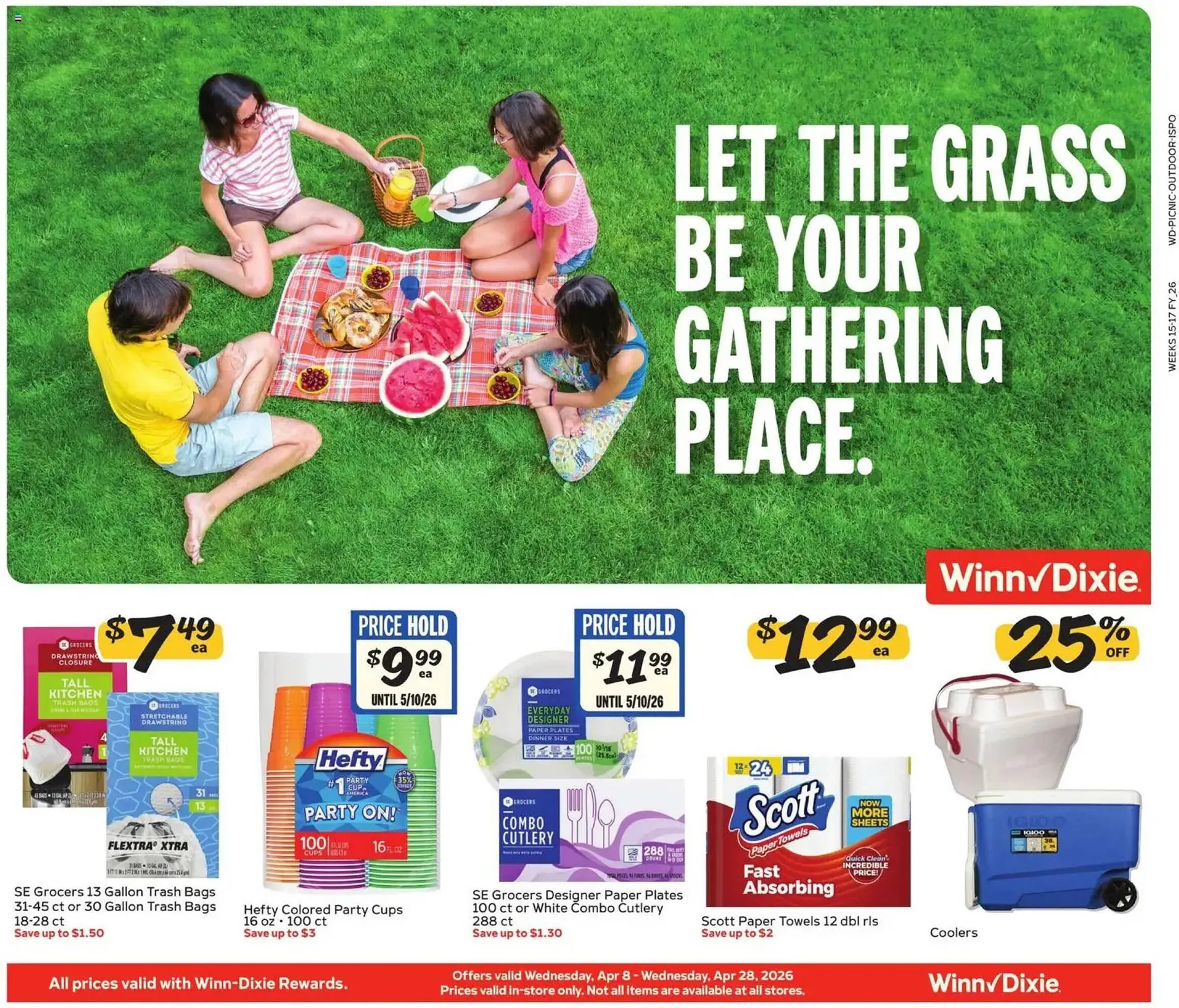 Weekly promotion Winn Dixie weekly ad spanning from April 8 to April 28 2026 - Page 4 for Catalogue 365