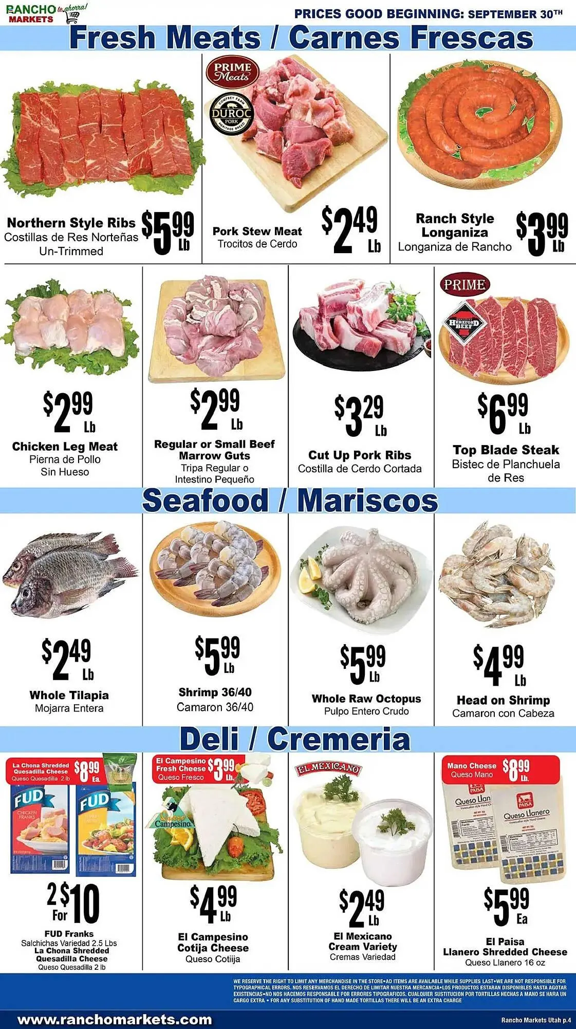 Weekly ad Rancho Markets weekly ad from September 30 to October 6 2025 - Page 4
