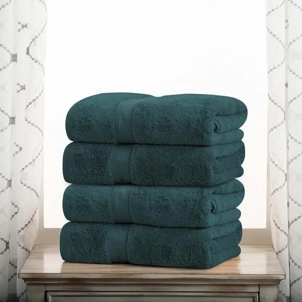 Superior Madison Egyptian Cotton Heavyweight Luxury Bath Towel Set of 4