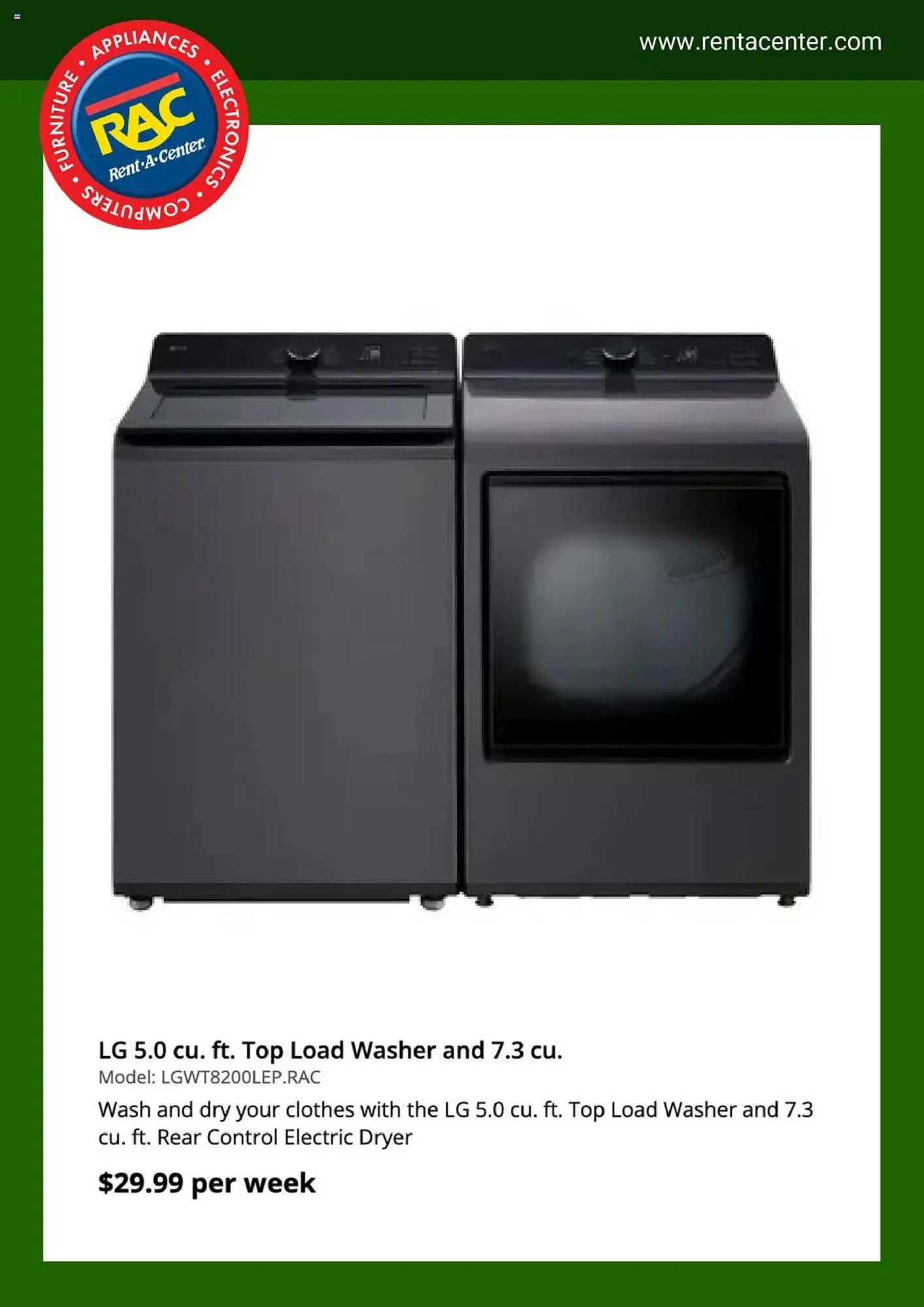 Weekly ad Rent A Center Weekly Ad from April 14 to April 21 2025 - Page 8