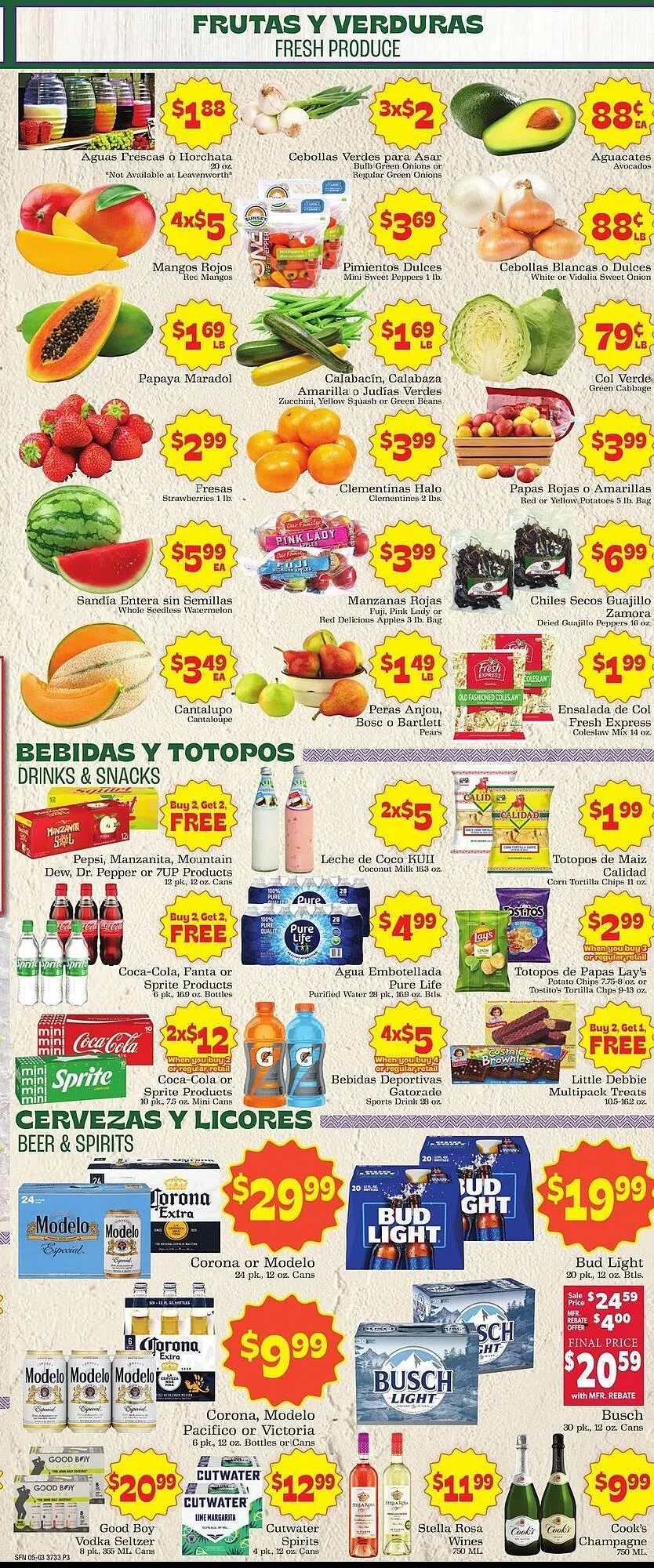 Weekly promotion Supermercado Nuestra Familia weekly ad spanning from May 3 to May 9 2026 - Page 5 for Catalogue 365