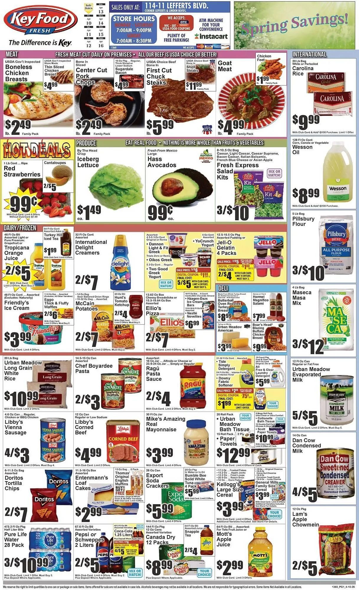 Weekly ad Key Food circular from April 13 to April 16 2026 - Page 1