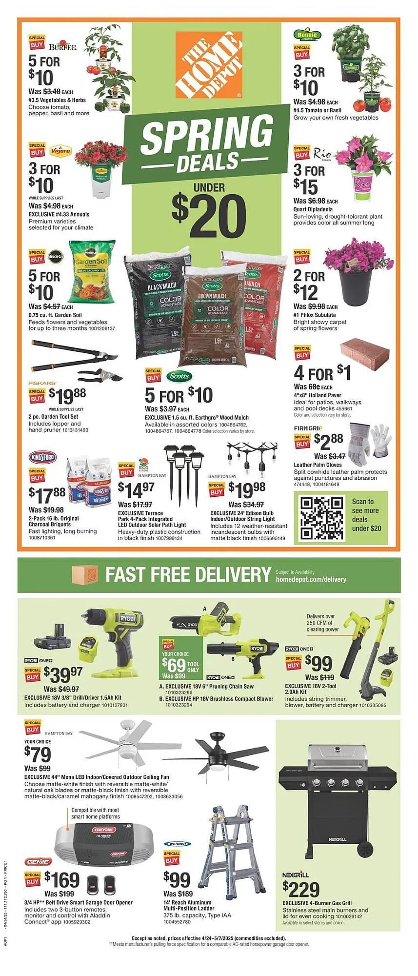 Catálogo de The Home Depot Weekly Ad 24 de abril al 7 de mayo 2025 - Página 1