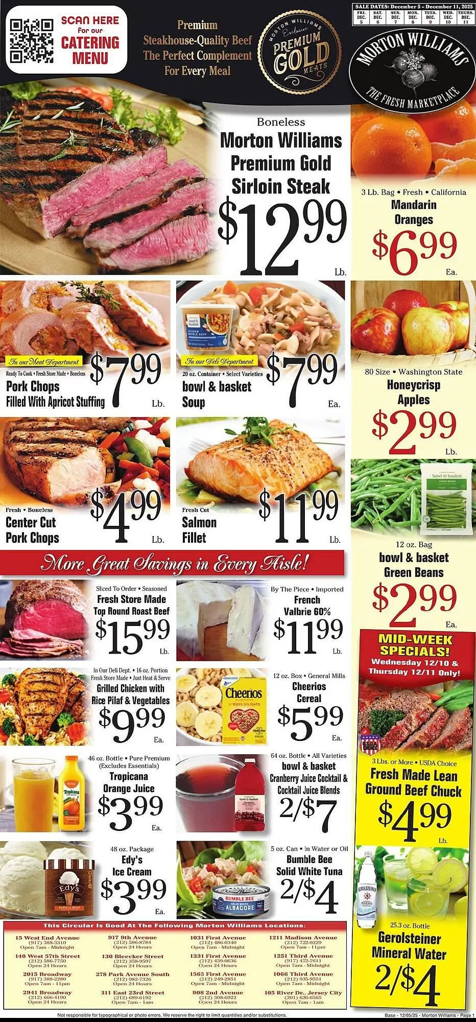 Weekly ad Morton Williams weekly ad from December 5 to December 11 2025 - Page 1