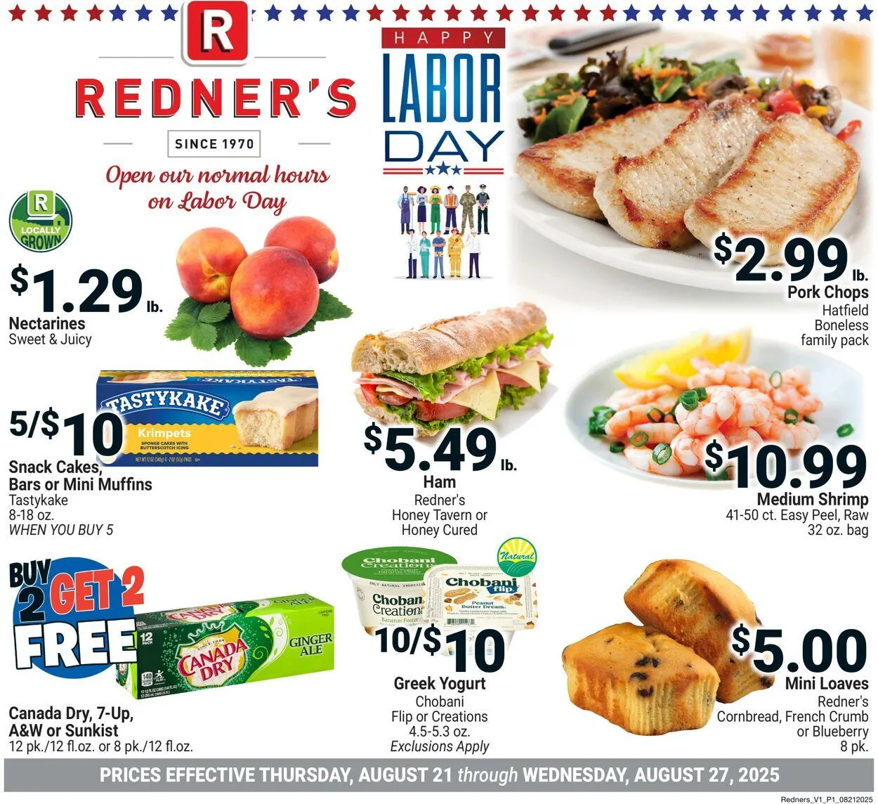 Weekly ad Redner’s Warehouse Market Current weekly ad from August 21 to August 27 2025 - Page 1
