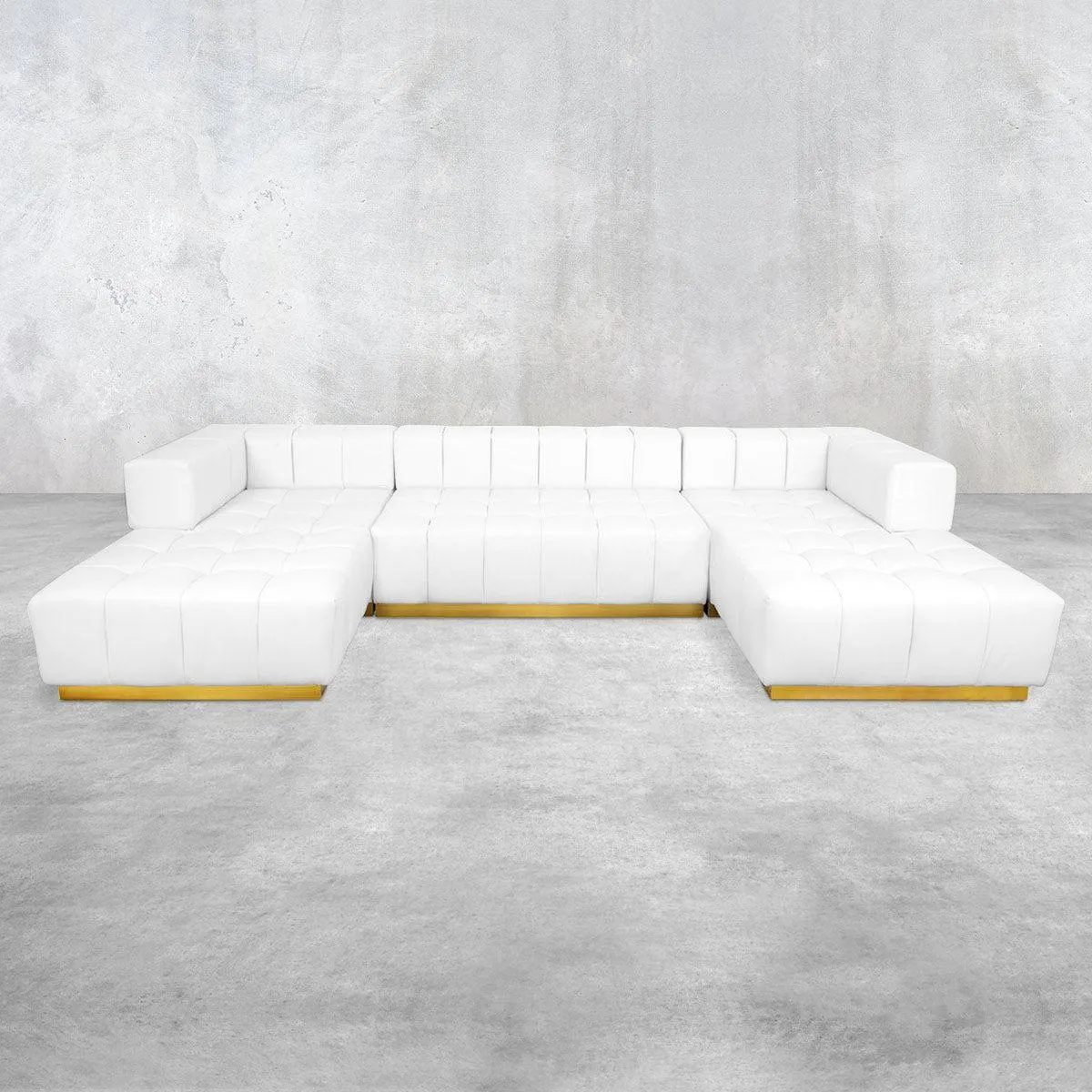 Delano Modular Sectional in Faux Leather