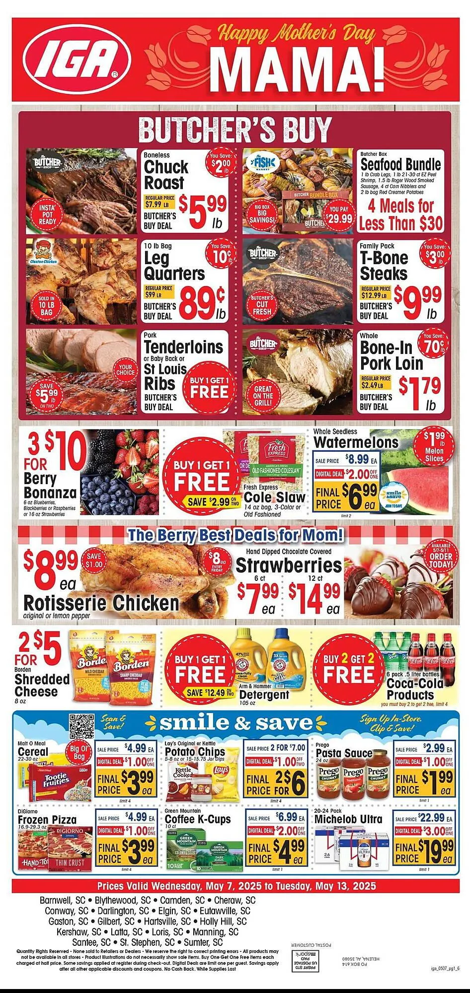Weekly ad IGA Weekly Ad from May 7 to May 13 2025 - Page 1
