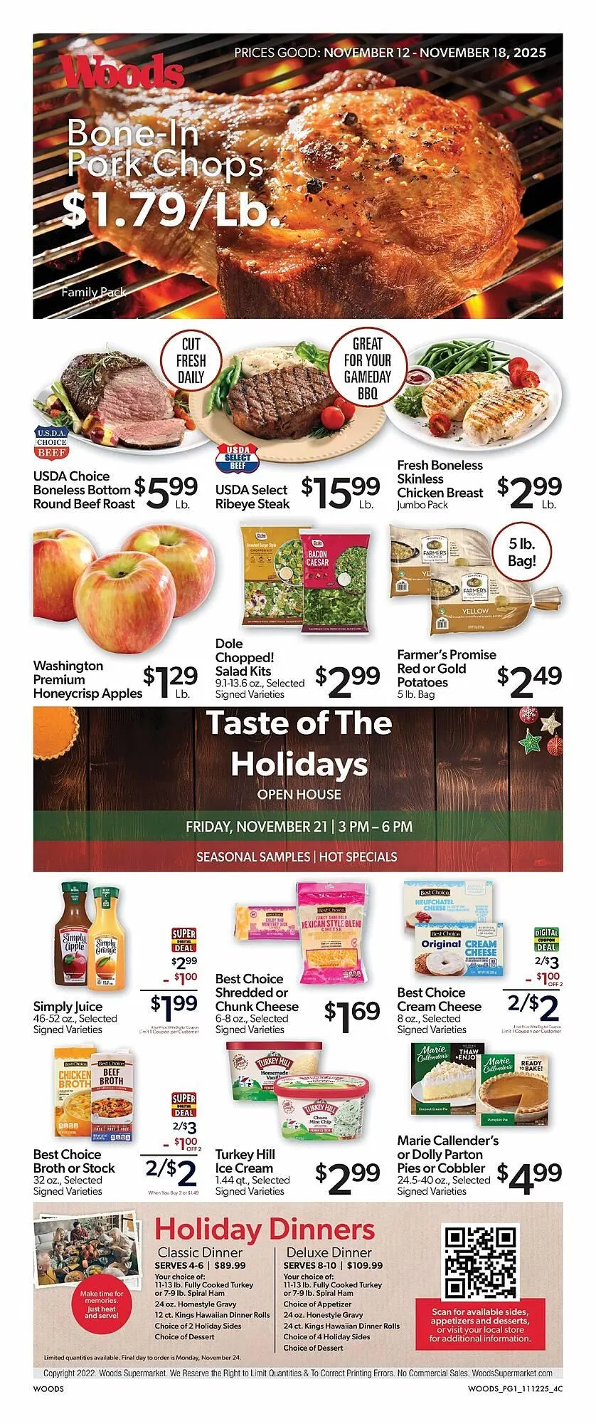 Weekly ad Woods Supermarket weekly ad from November 12 to November 18 2025 - Page 1