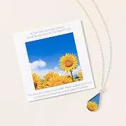 Sunflowers for Ukraine Necklace
