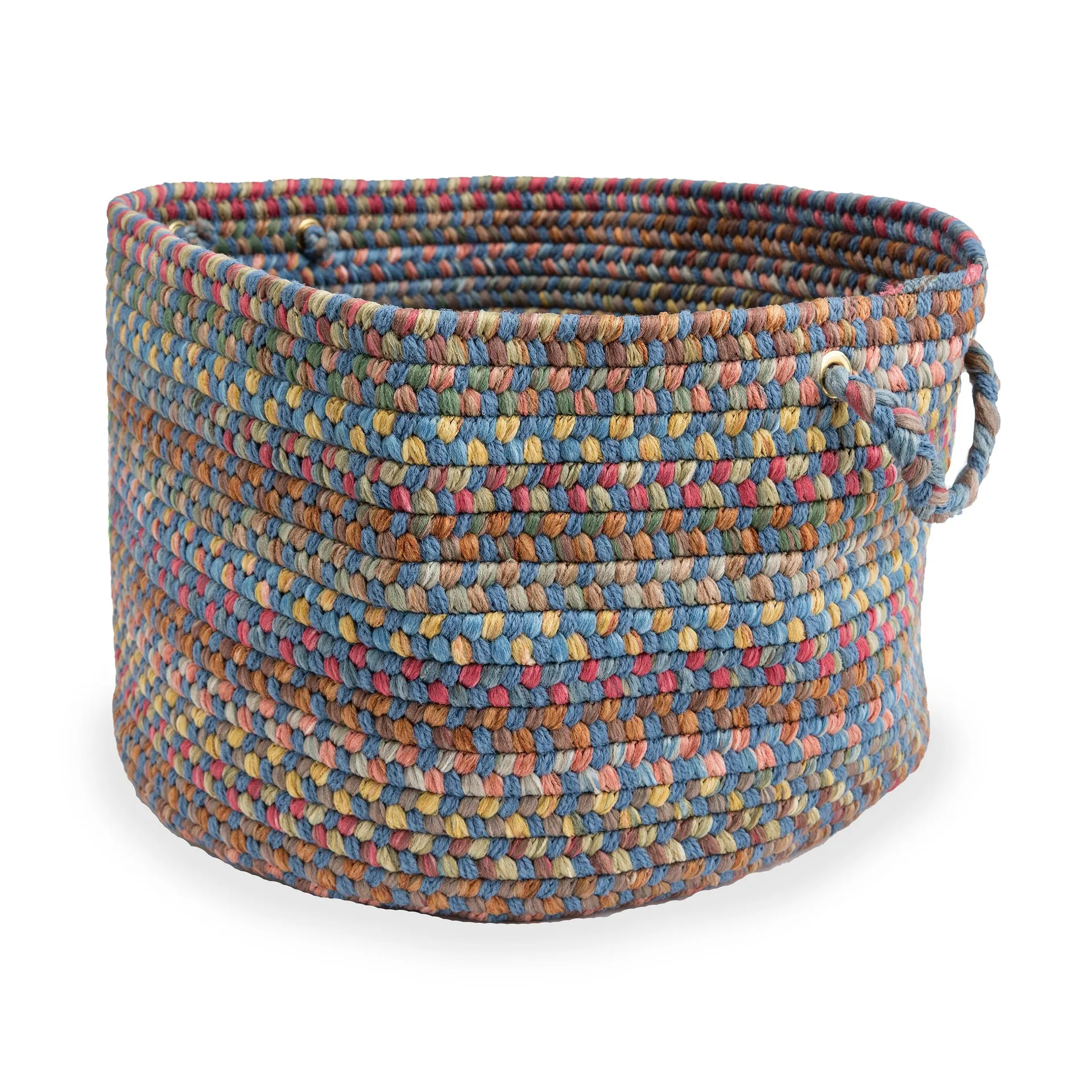 Afton Mountain Indoor/Outdoor Polypropylene Braided Basket with Handles