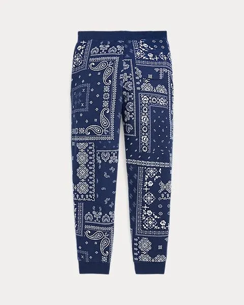 Bandanna-Print Fleece Jogger Pant
