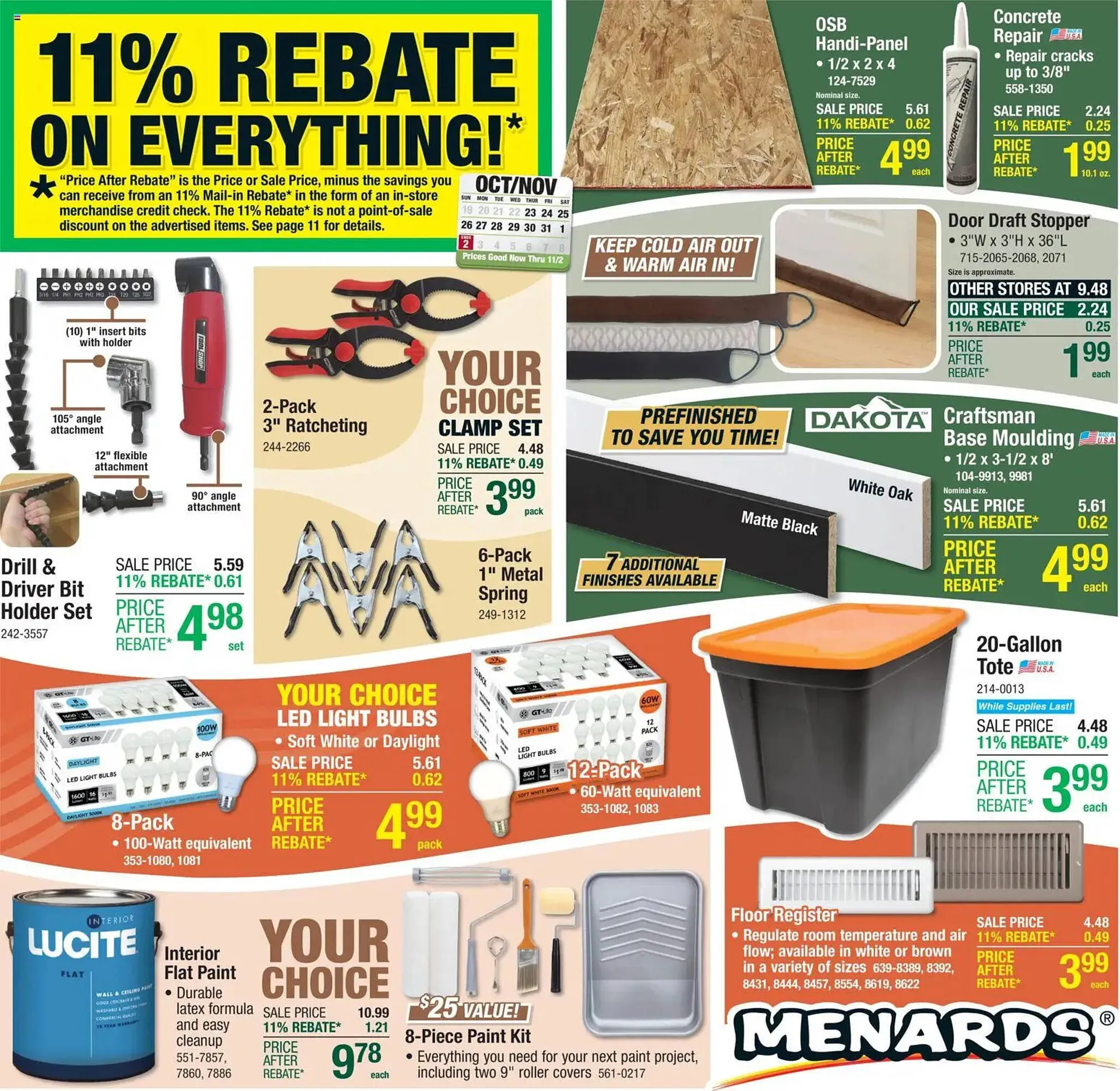 Weekly ad Menards weekly ad from October 22 to November 3 2025 - Page 1