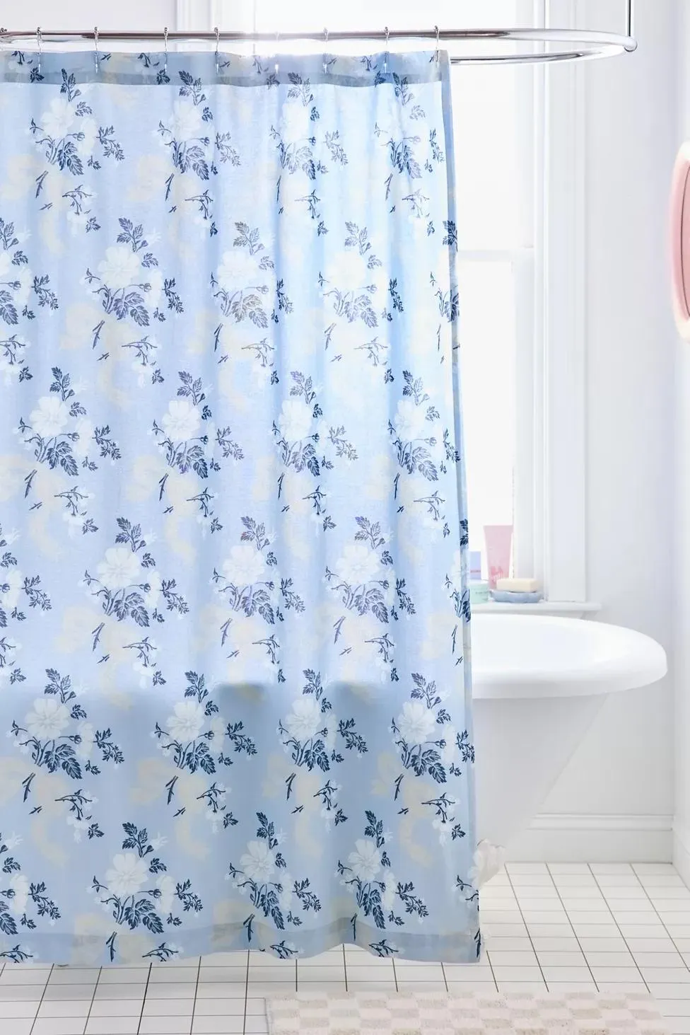 Juliette Floral Bows Patterned Shower Curtain