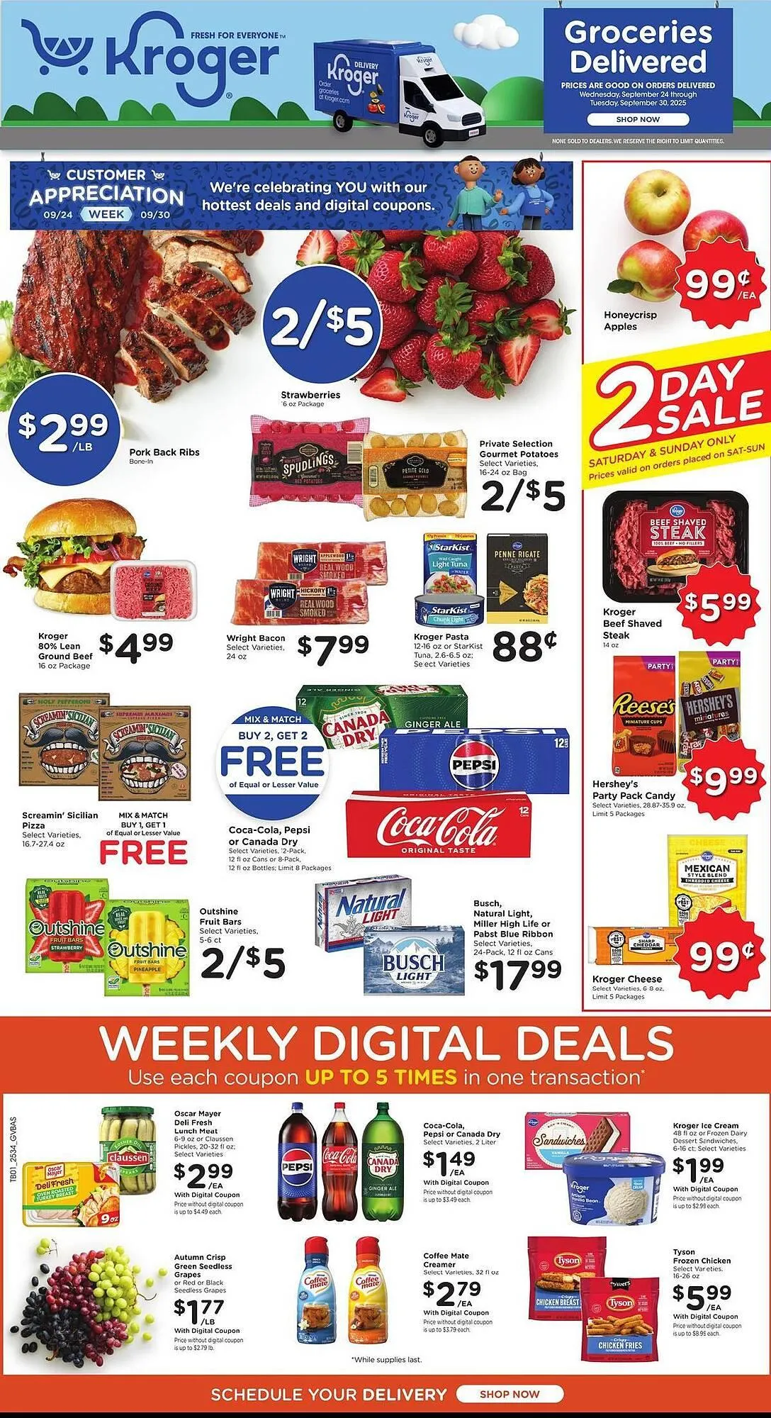 Weekly ad Kroger weekly ad from September 24 to September 30 2025 - Page 1
