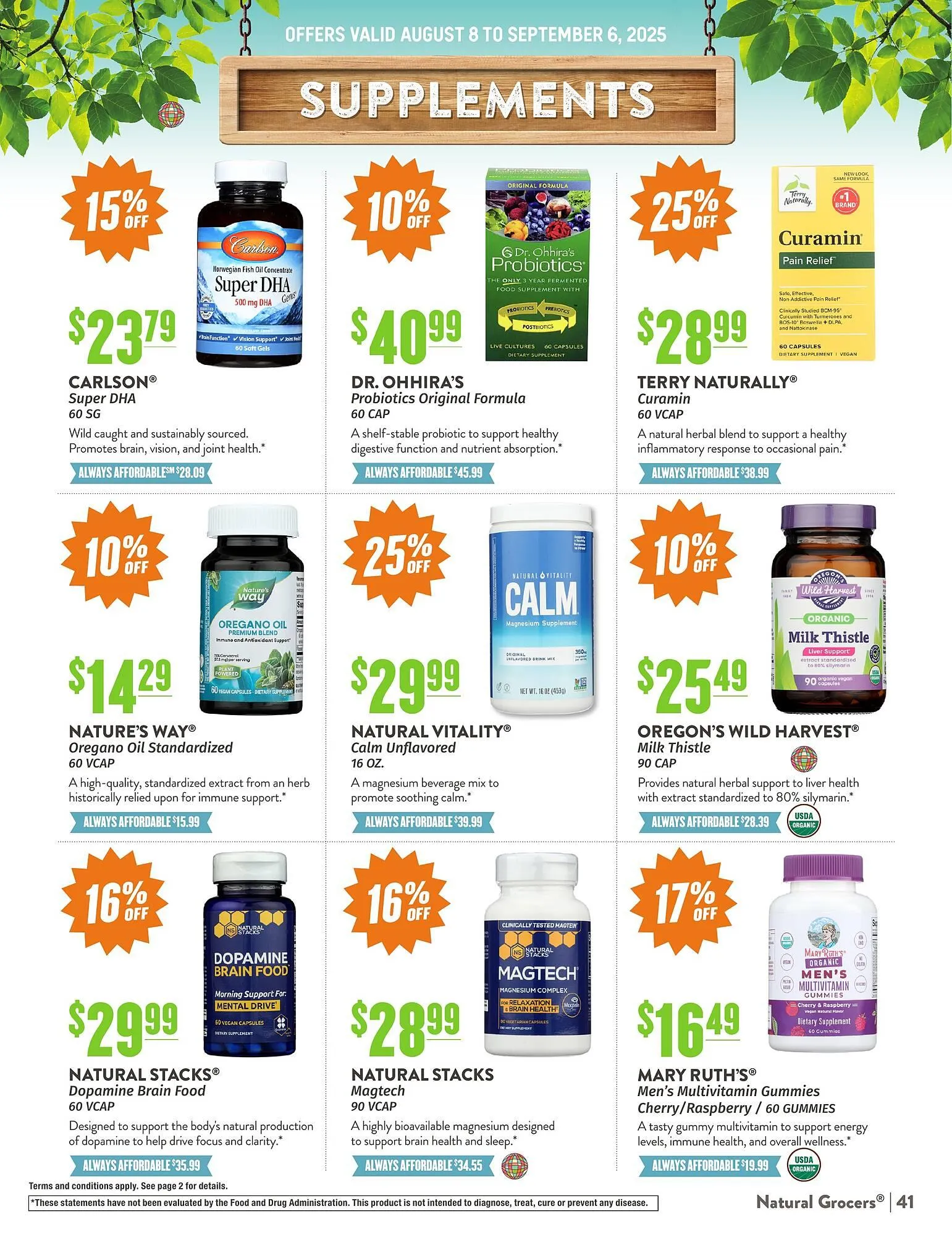 Weekly ad Natural Grocers ad from August 8 to September 6 2025 - Page 41
