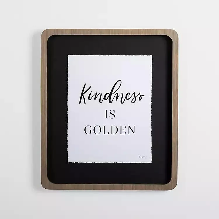 Kindness is Golden Wall Plaque