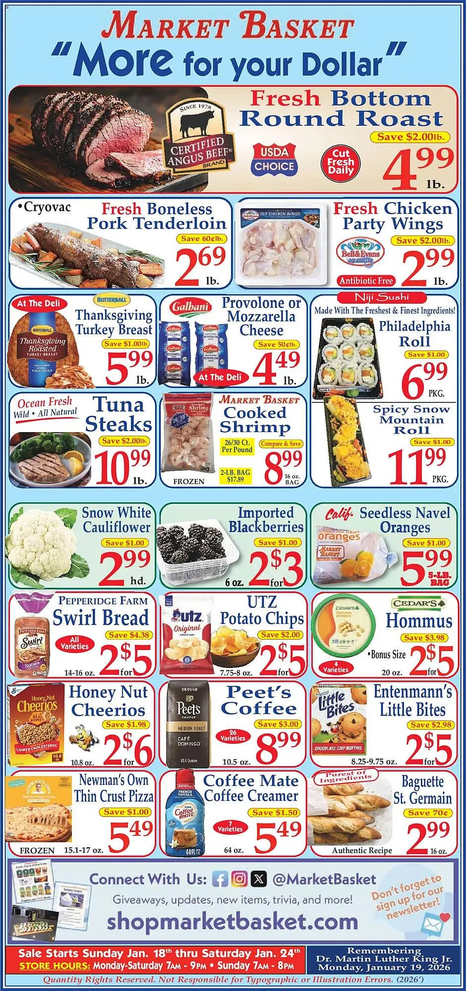 Weekly ad Market Basket weekly ad from January 18 to January 24 2026 - Page 1