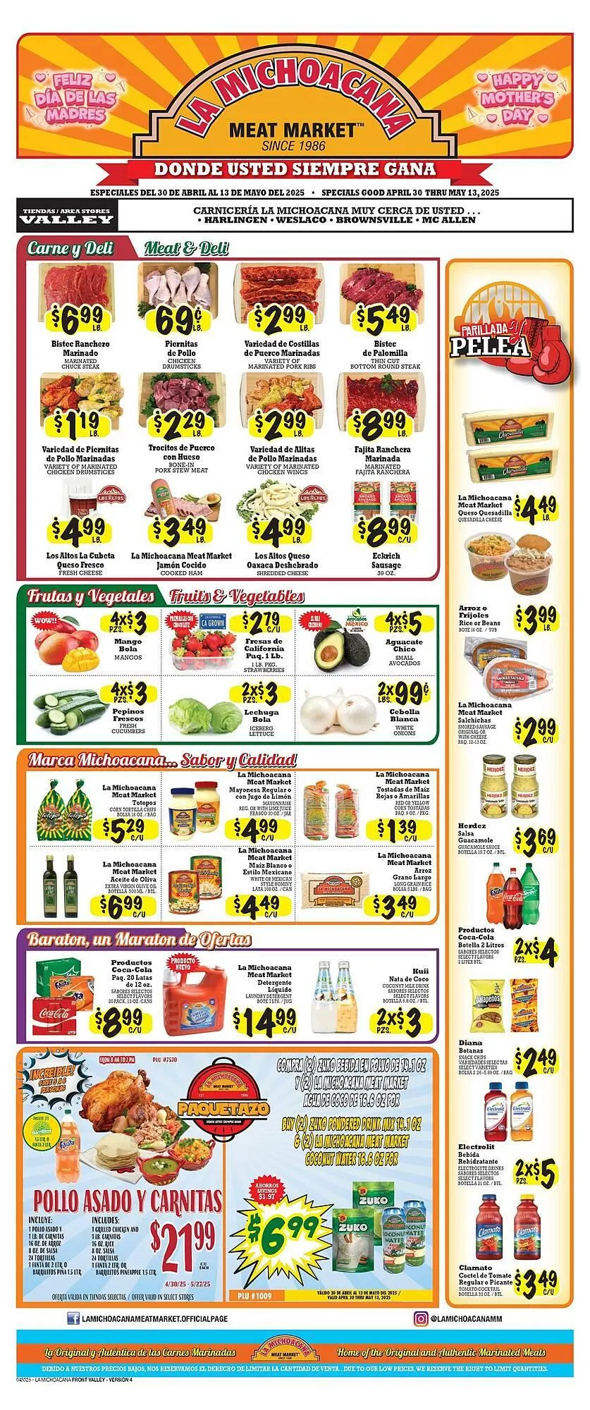 La Michoacana Weekly Ad - 1