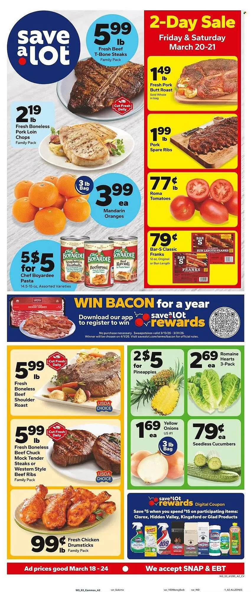Weekly ad Save a Lot weekly ad from March 18 to March 24 2026 - Page 1