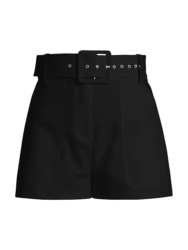 Kasey Belted High-Rise Shorts