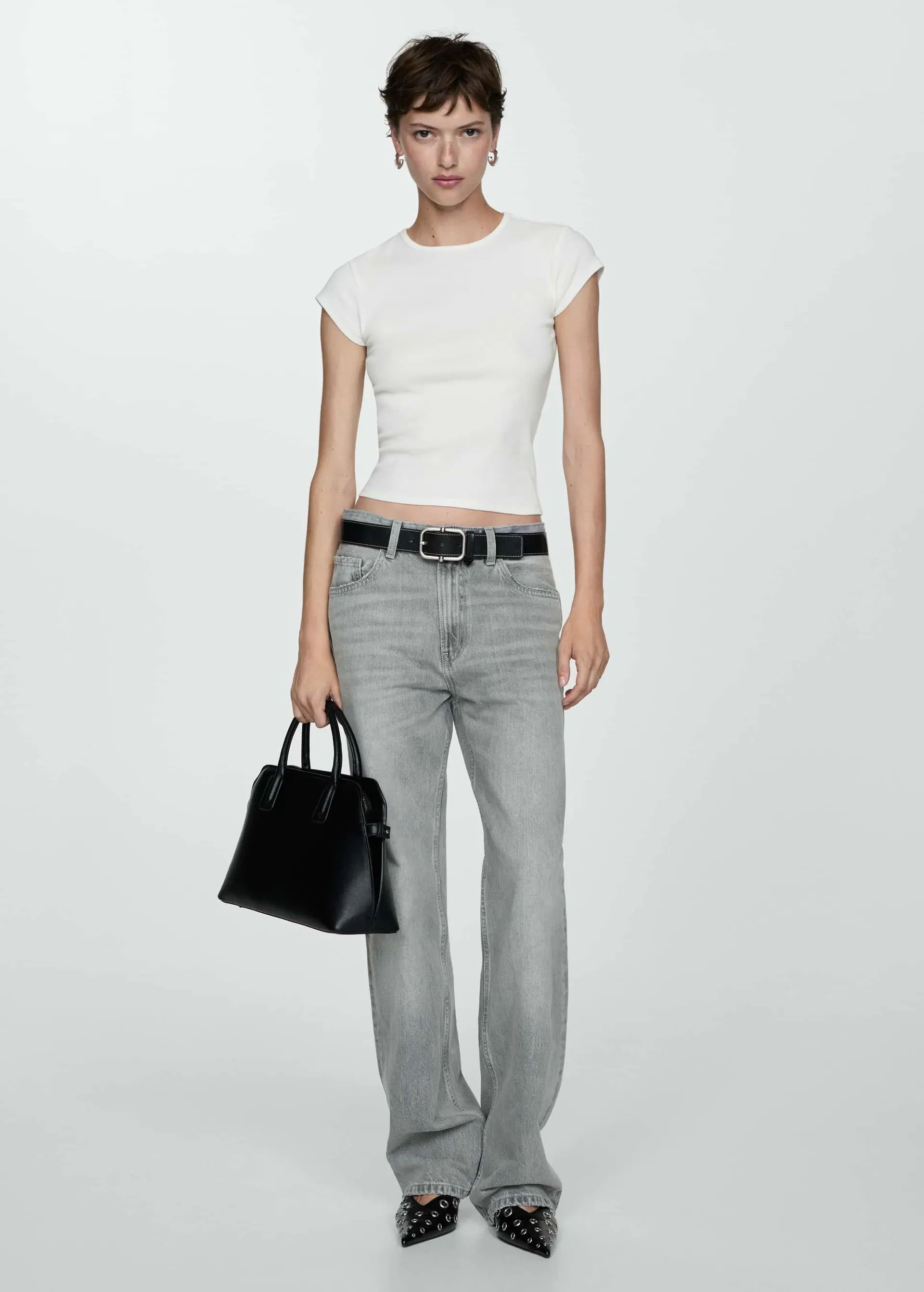 Short sleeve knitted t-shirt