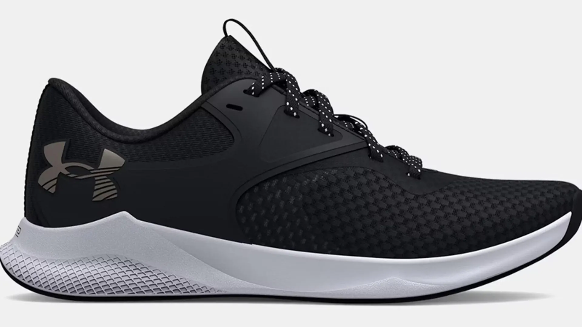 Under Armour Womens Black and Silver Charged Aurora 2 Training Shoes